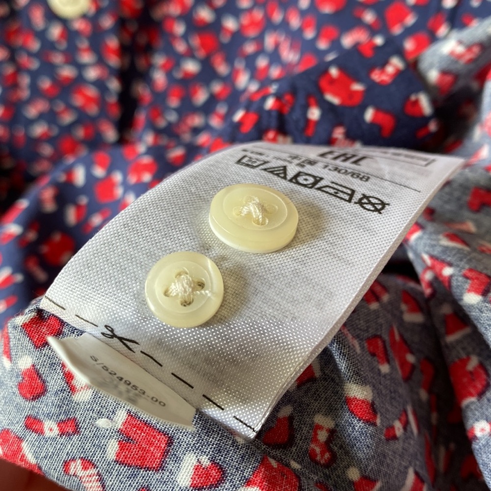 Santa Button Down - Picture 7 of 7